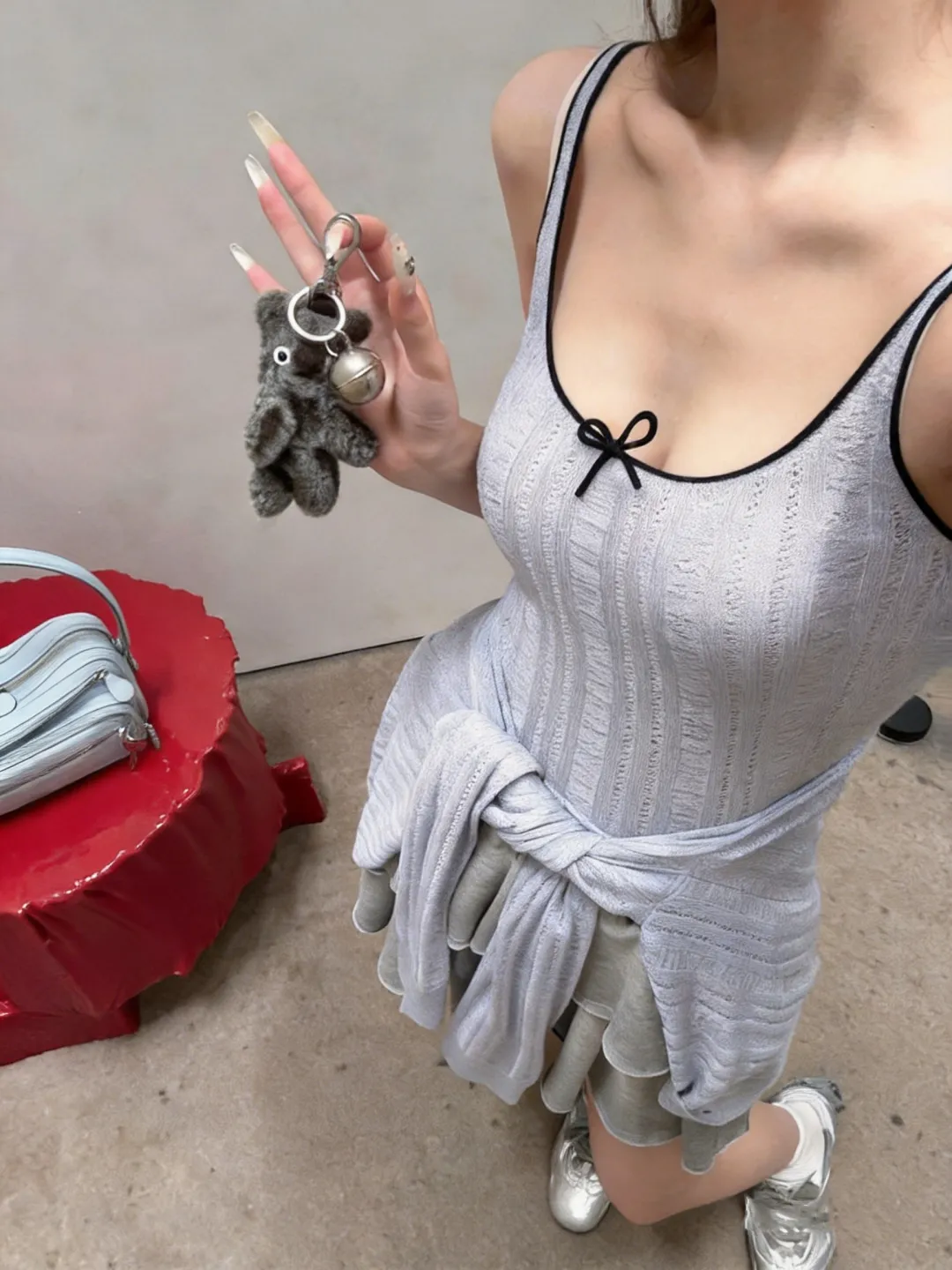 Balsan Wool Sleeveless Knit Top Detail 2