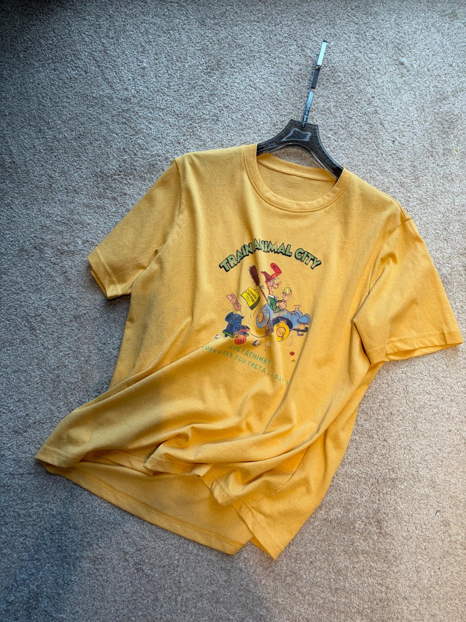 Wholesale Cartoon Print T-Shirt Cotton Lyocell Relaxed