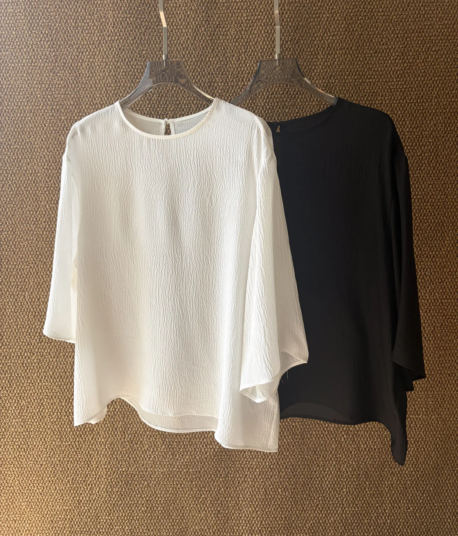 Crepe Silk Textured Blouse Detail 2