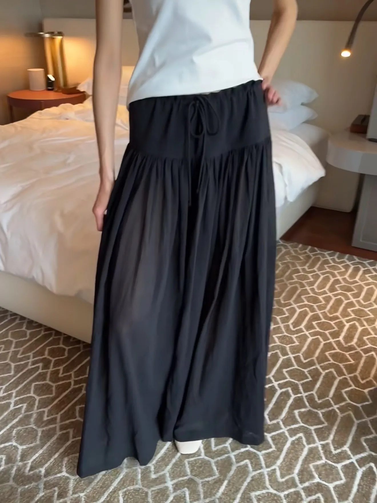 Drawstring Culottes Detail 2