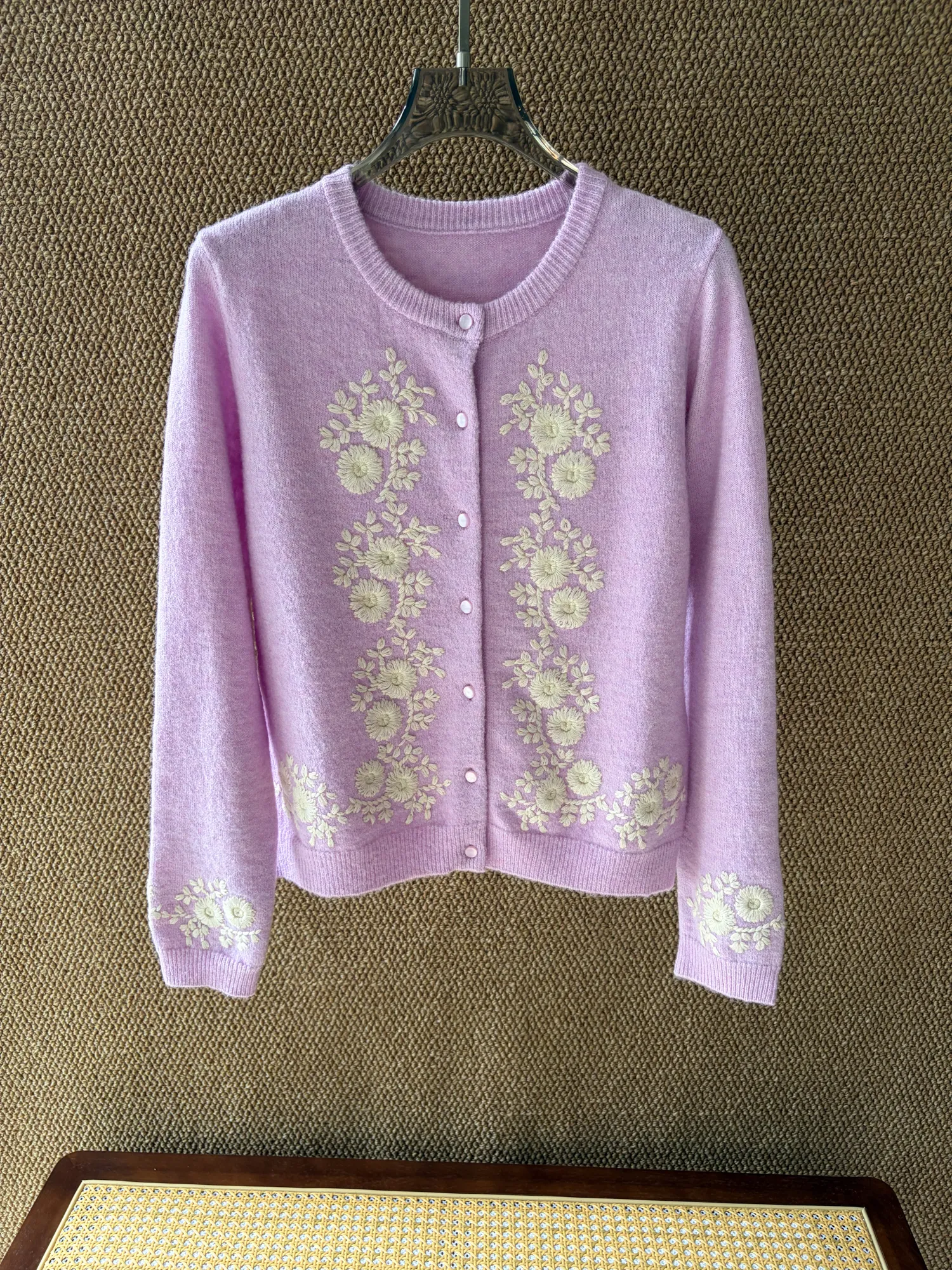 Embroidered Cardigan Detail 2
