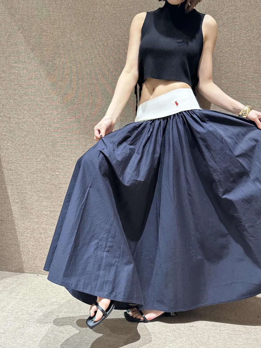 Embroidered Maxi Skirt Detail 2