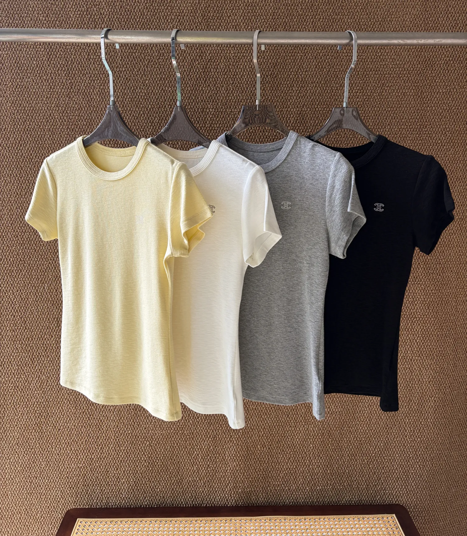 Wholesale Fitted Tee Cotton Wool Blend Knit Premium