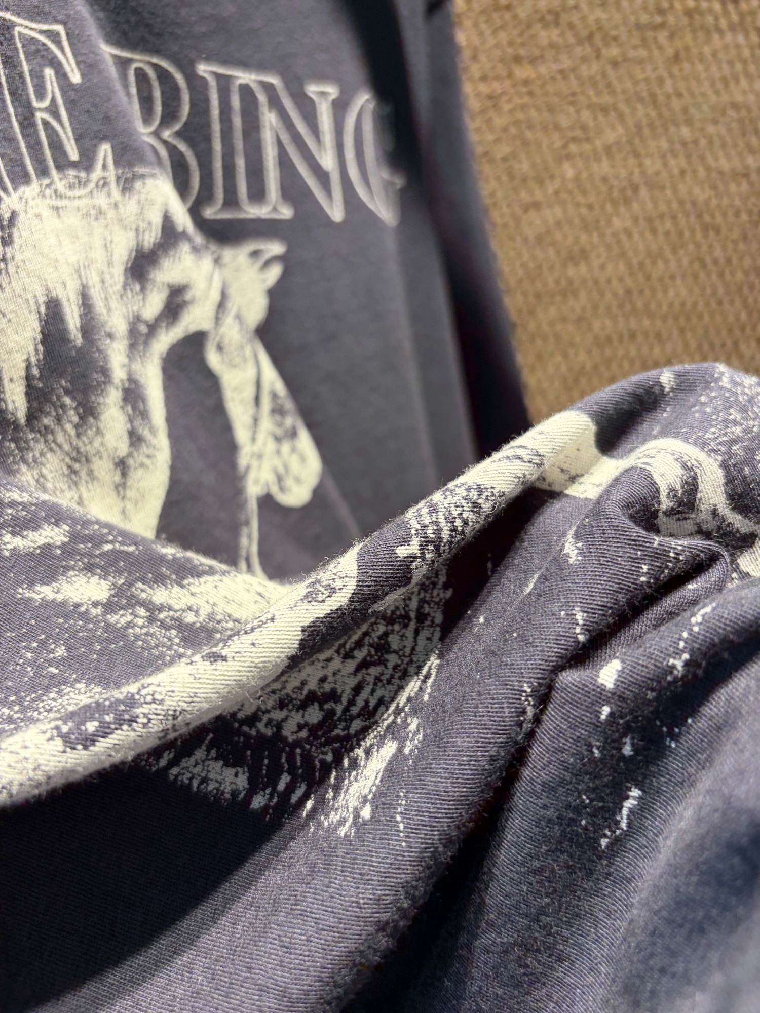 Horse Print Tee Detail 3