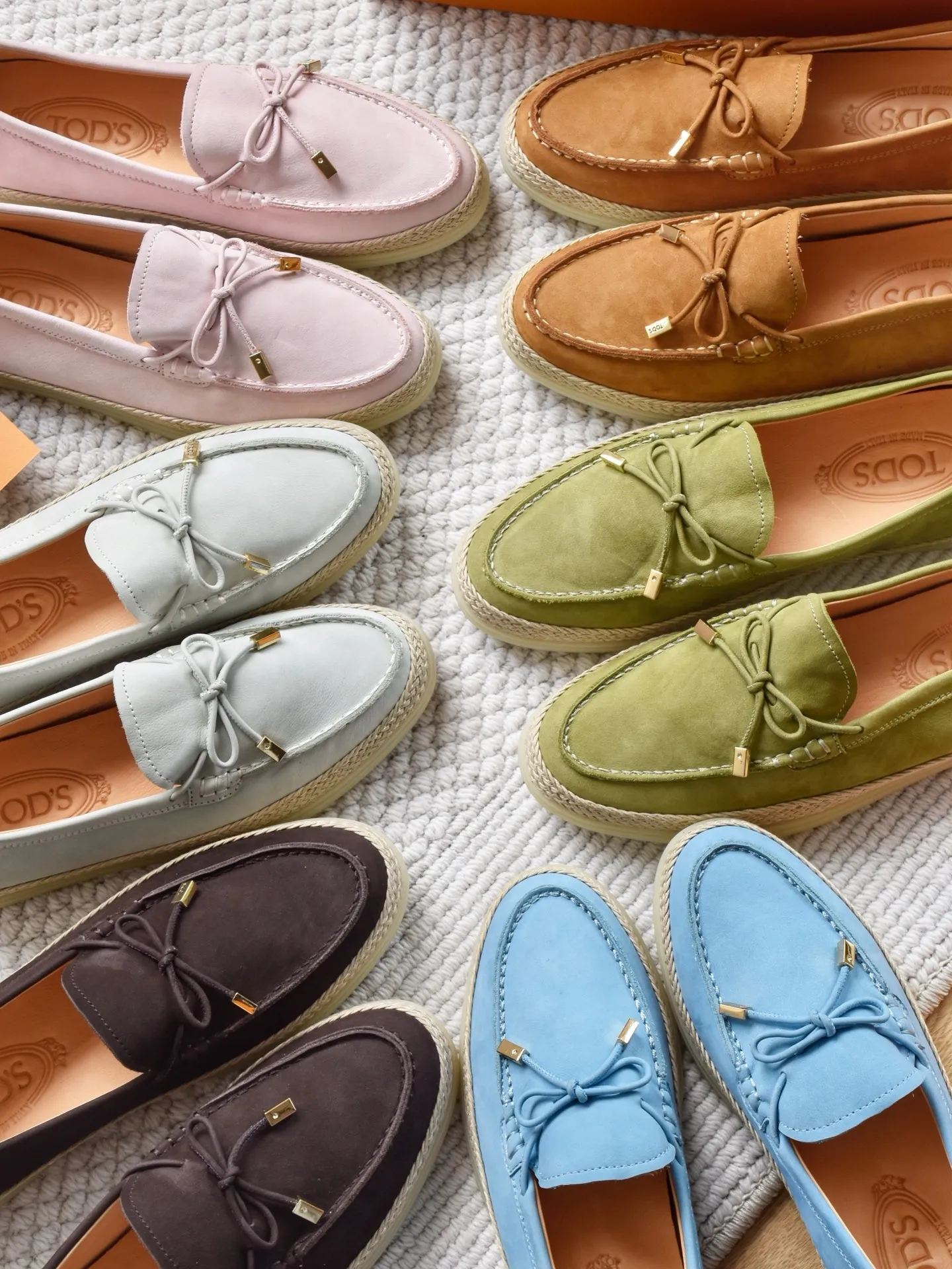 Wholesale Italian Suede Driving Loafers Pebble Sole