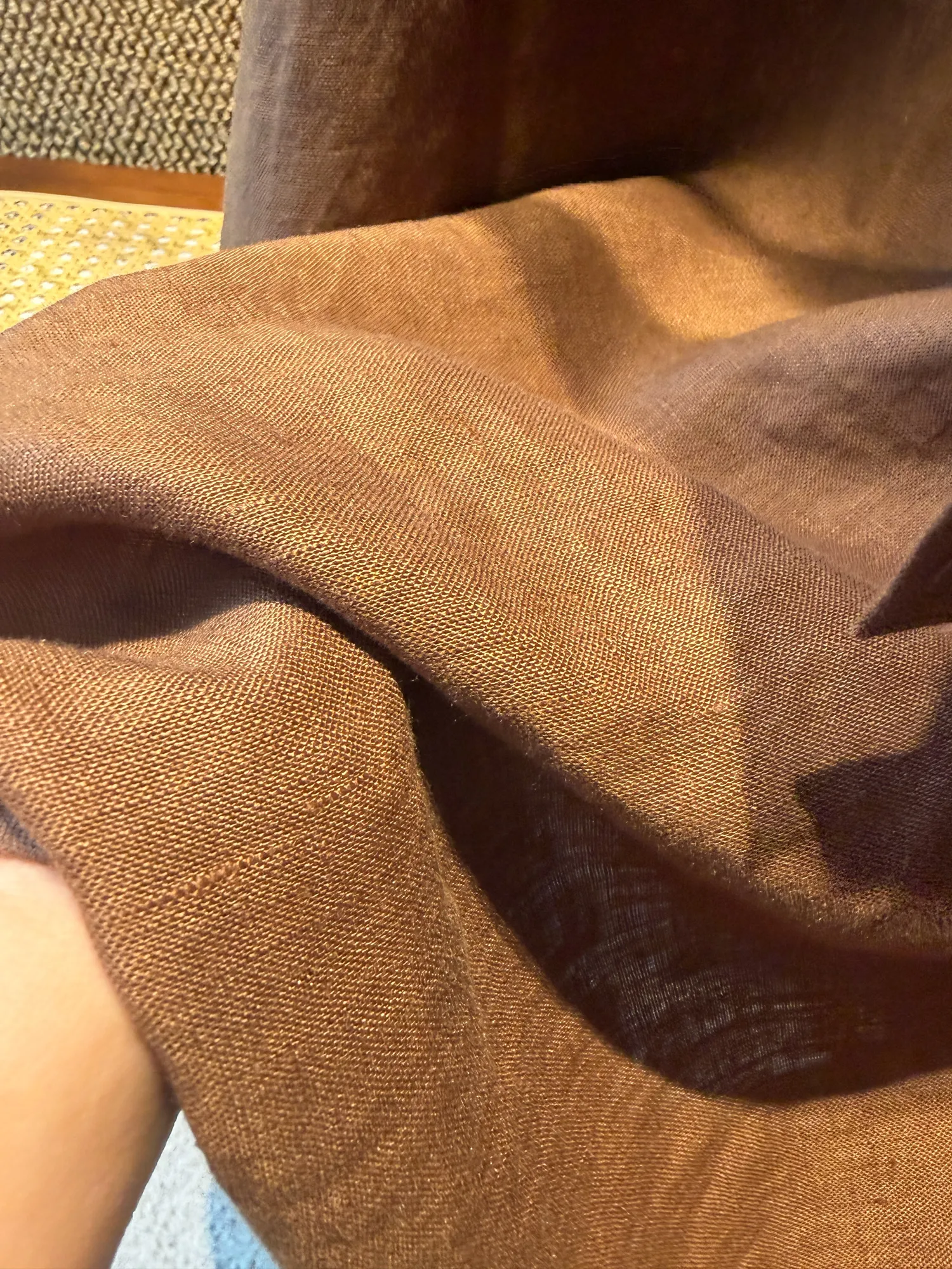 Linen Sleeveless Dress Straight A Line Detail 3
