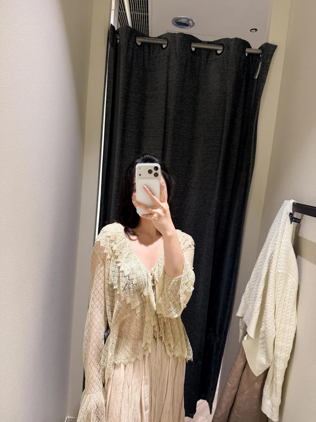 Peplum Lace Cardigan Detail 1