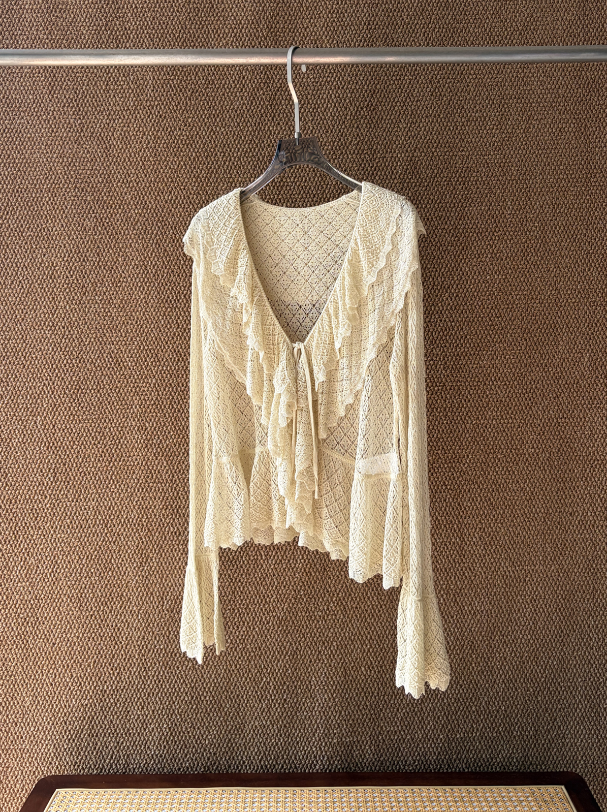 Peplum Lace Cardigan Detail 3