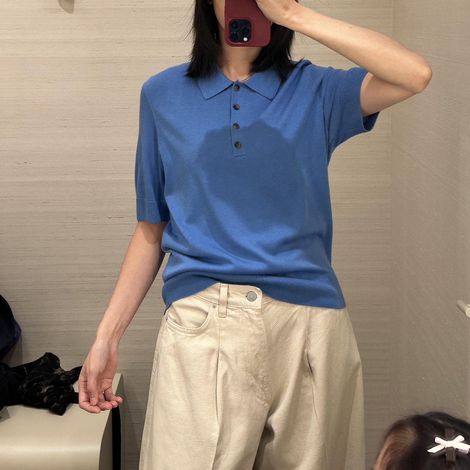 Polo Knit Top Main