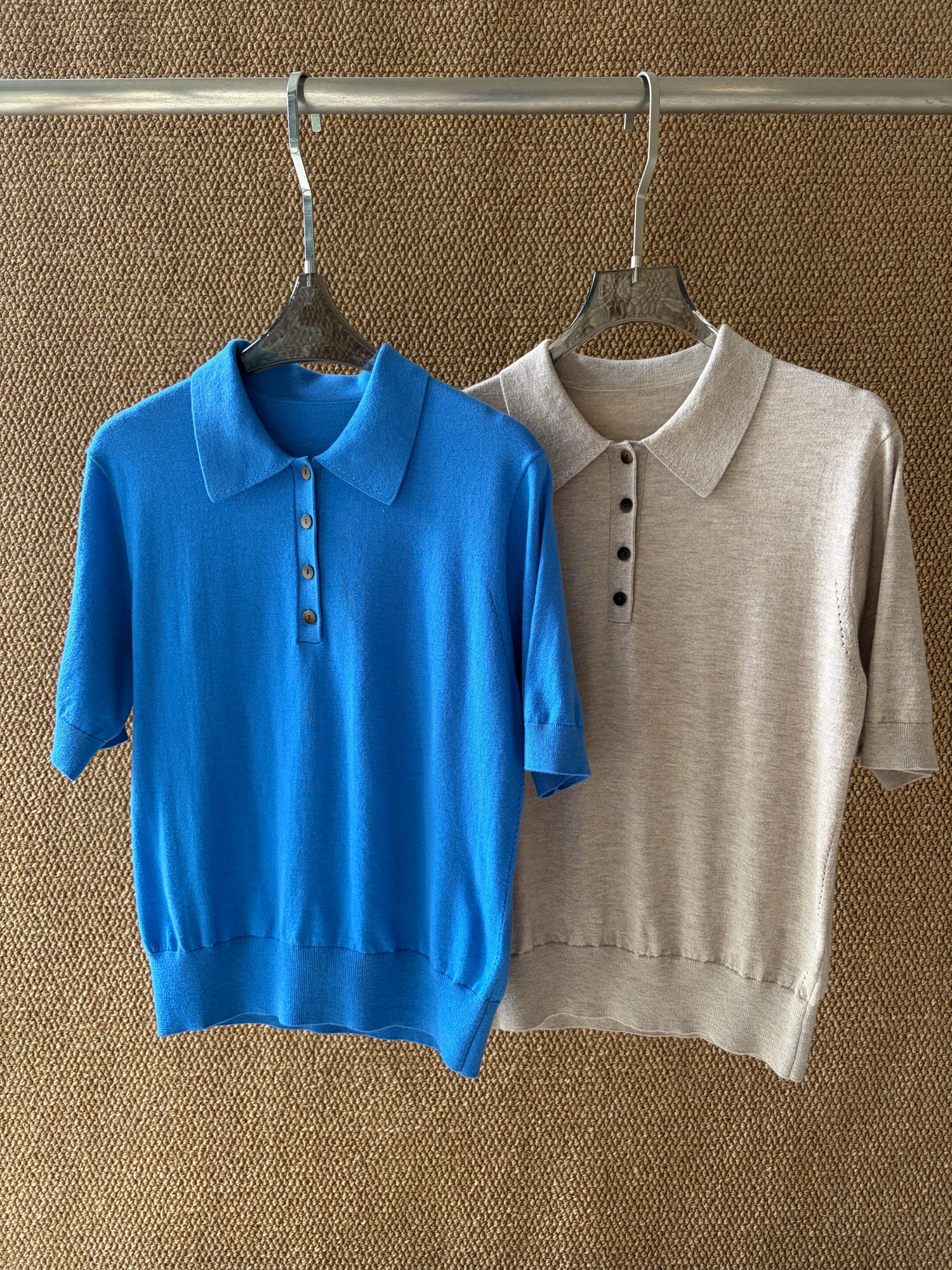 Polo Knit Top Detail 1