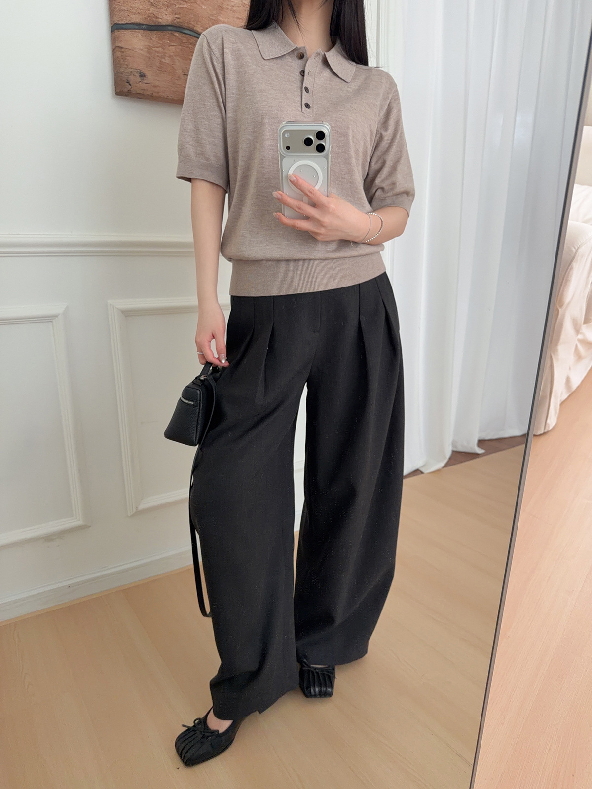 Polo Knit Top Detail 2