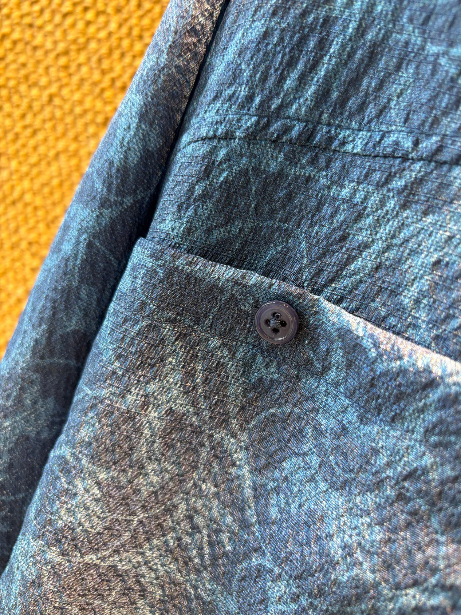Silk Duster Jacket Textured Weave Detail 2