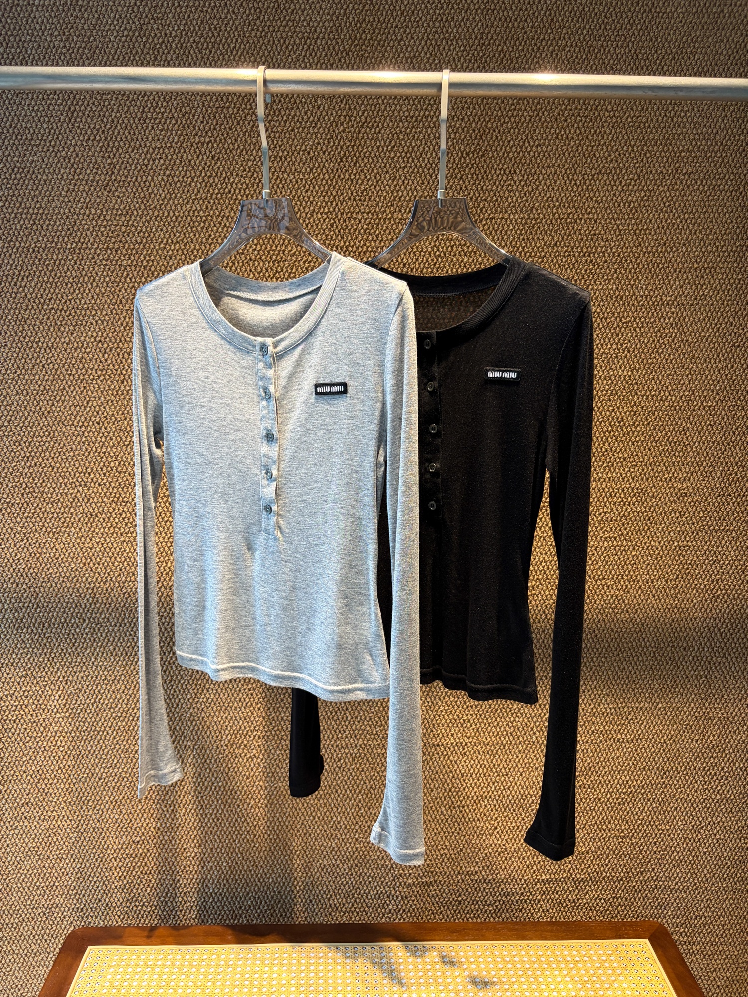 Silk Wool Knit Top Detail 2