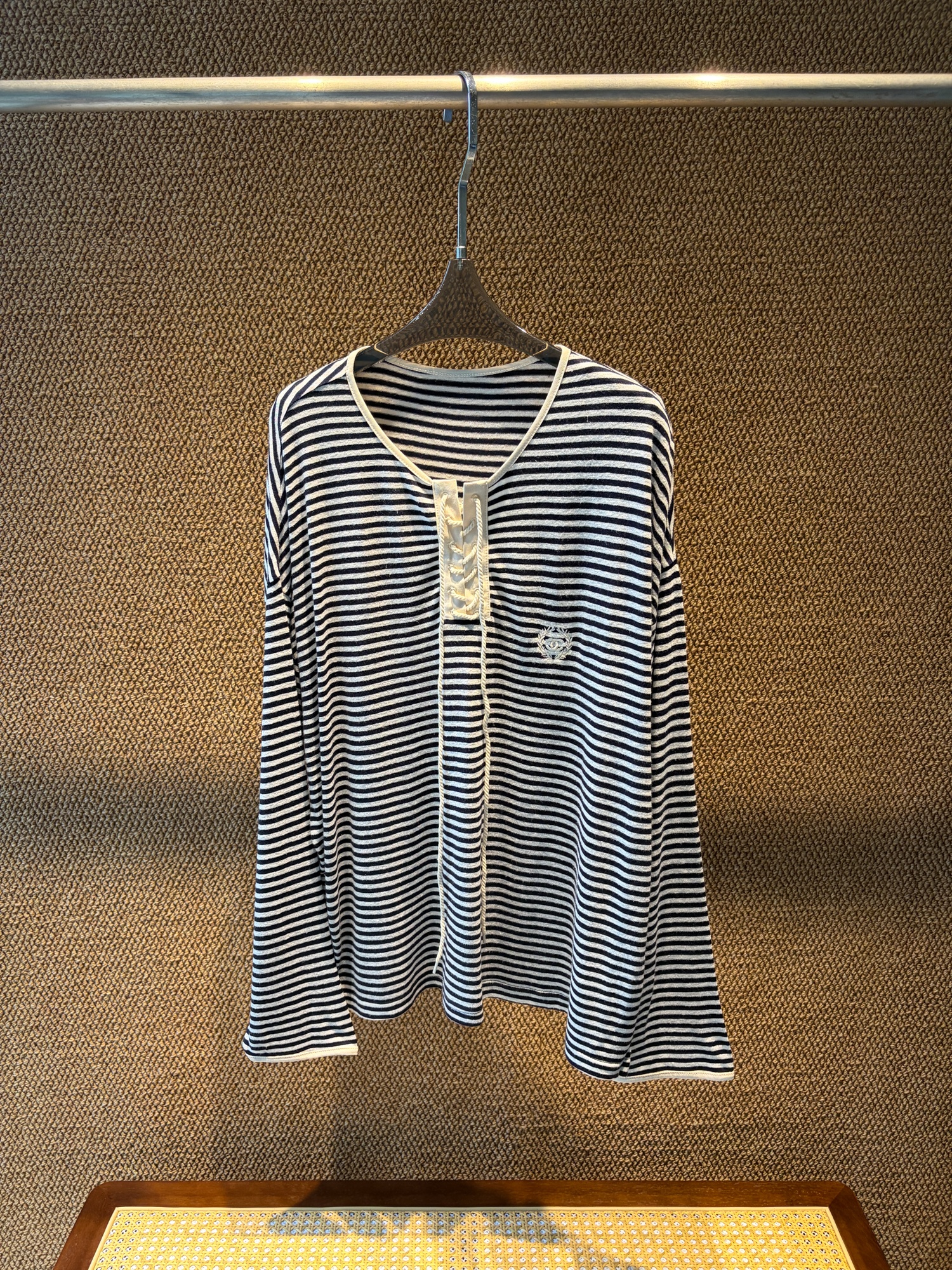 Striped Twist Top Detail 1