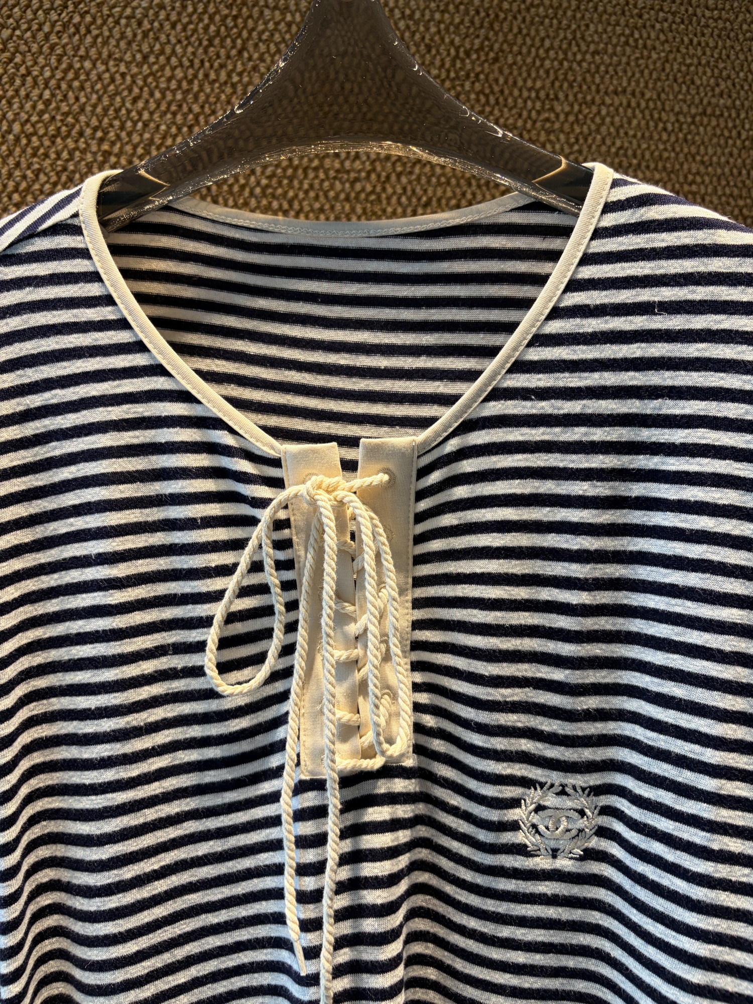 Striped Twist Top Detail 3